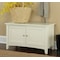 Alaterre Furniture Shaker Cottage Tray Shelf Coat Hook with Cabinet Bench, Ivory ASCA0509IV - alternate 2
